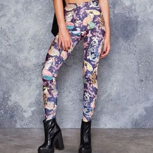 Blackmilk Courtesans of Kikugawa Leggings Museum
